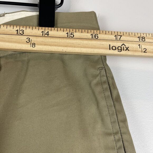 Brooks Brothers Mens Chino Pants 34x32 Tan Cotton Pleated Workwear Office Career - Picture 6 of 8